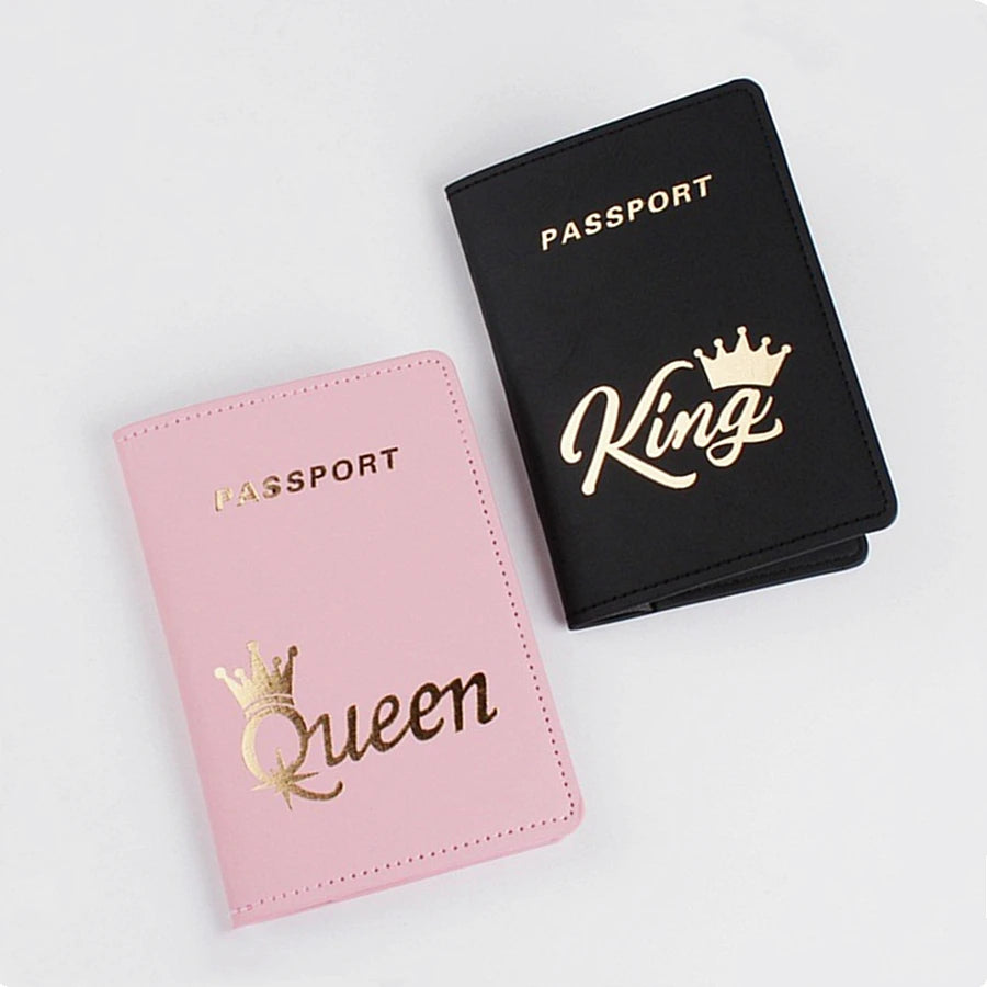 Couple's PU Passport Case Set for Him/Her Travel Essentials