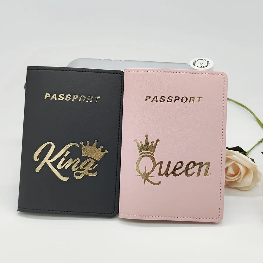 Couple's PU Passport Case Set for Him/Her Travel Essentials