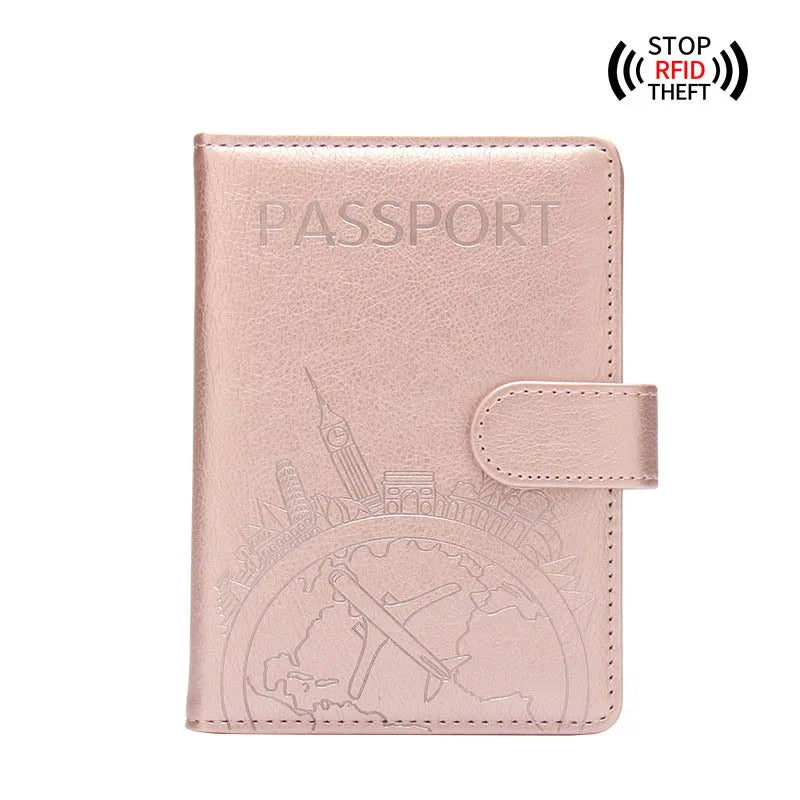 Antimagnetic & Anti-Theft Passport Wallet. Stylish, portable and vintage. 