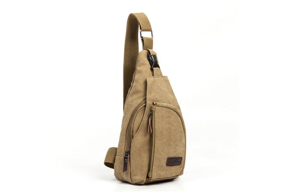 Stylish canvas chest pack for men