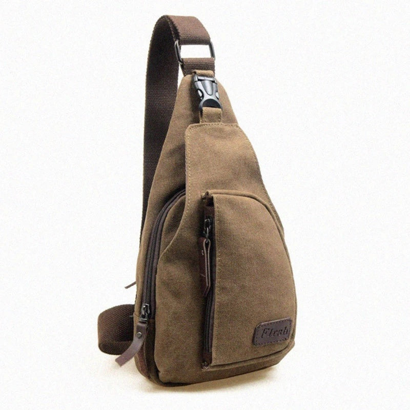 Stylish canvas chest pack for men