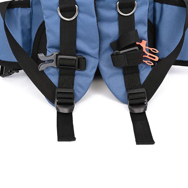 Breathable backpack for carrying dogs