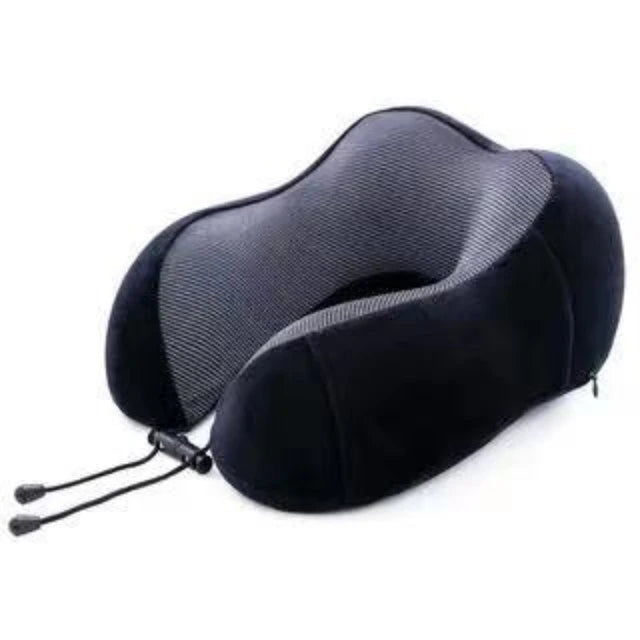 Luxurious U-shaped memory foam travel pillow for cervical support